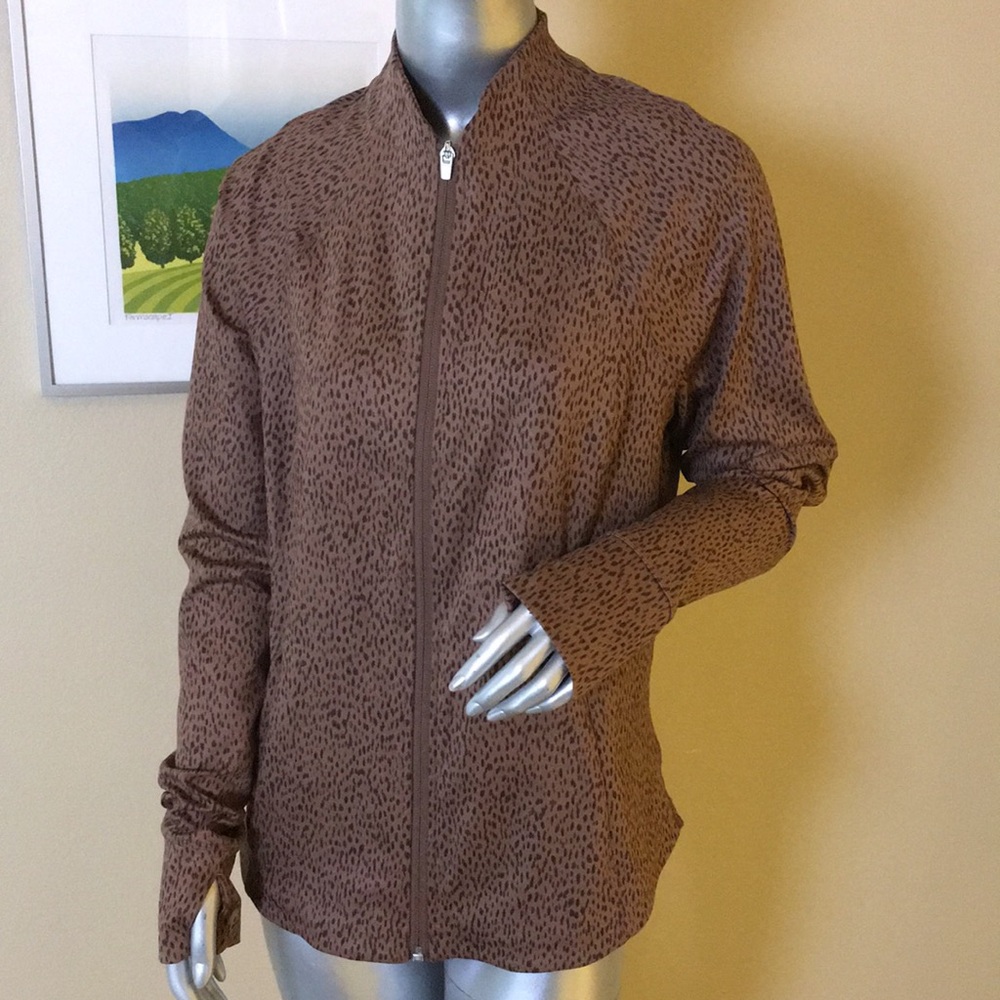 ATHLETA | Salutation Jacket Leopard Cheetah Print - image 8